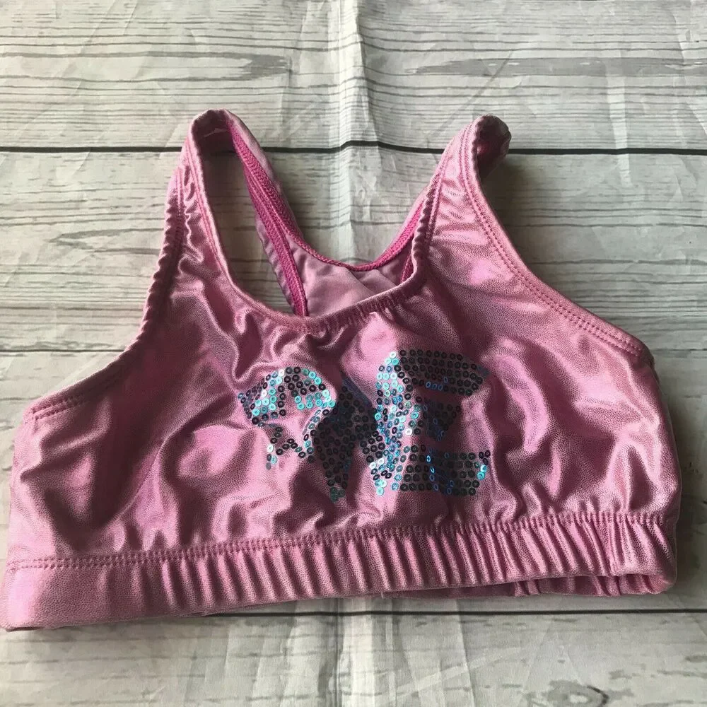 Danskin Girls Sports Athletic Bundle Lot Shorts Sports Bra Sz XS 4-5